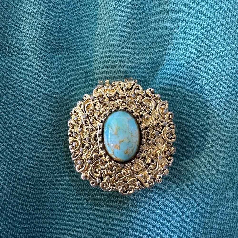 Vintage Max Factor Solid Hypnotic Perfume Golden … - image 5